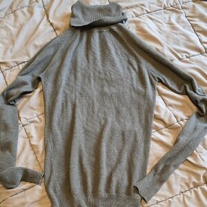 Gray Turtleneck Sweater